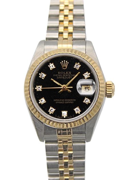 womens rolex geneve move gold and black dial|lady datejust gold.